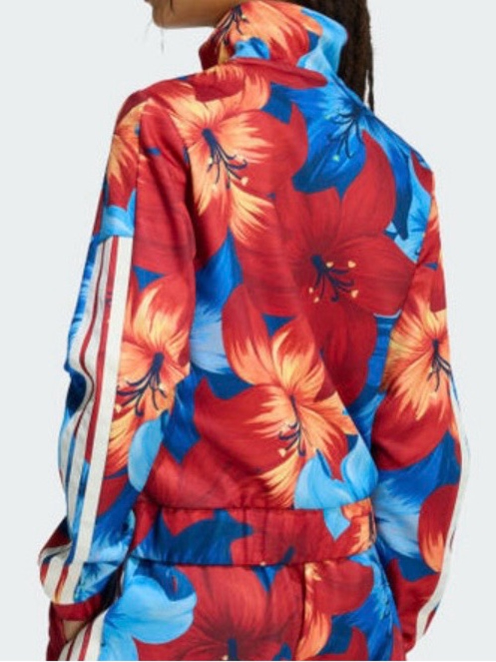 NWT adidas x FARM Rio House of Tiro Floral Track Jacket Women M - Picture 11 of 16
